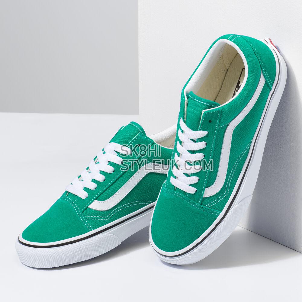 Vans Suede Old Skool Mens Womens - Pepper Green/True White VN0A5JMI90P Shoes