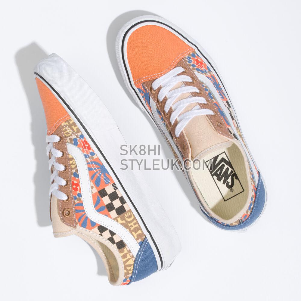 Vans Eco Theory Old Skool Tapered Mens Womens - (Camp Positive) Multi/True White VN0A54F4B2X Shoes