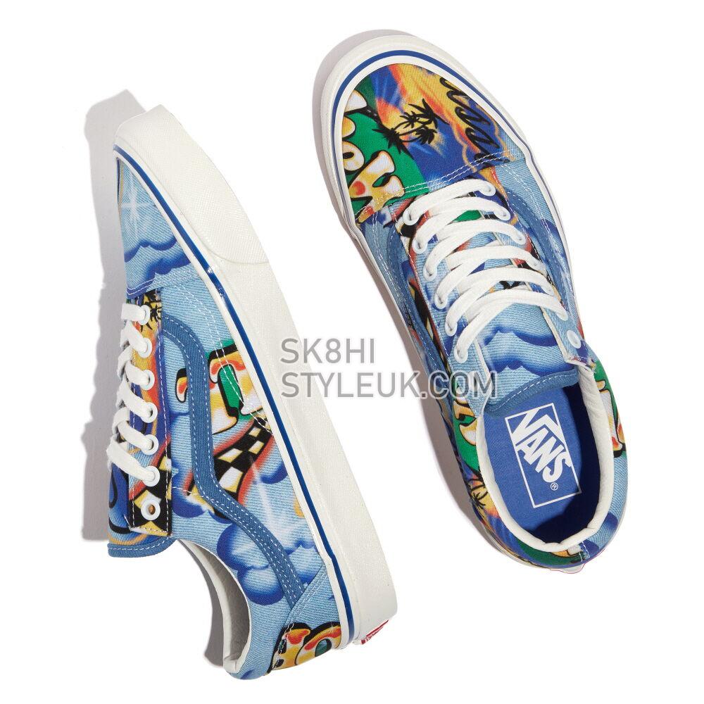 Vans Anaheim Factory Old Skool 36 DX Mens Womens - (Anaheim Factory) Airbrush/True White VN0A54F3AVR Shoes