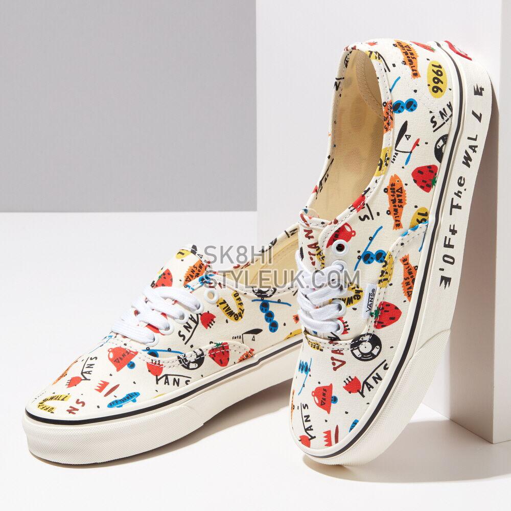 Vans x HUATUNAN Year of the Tiger Authentic Mens Womens - Otw Gallery 275c Marshmallow/Multi VN000QERYQ1 Shoes