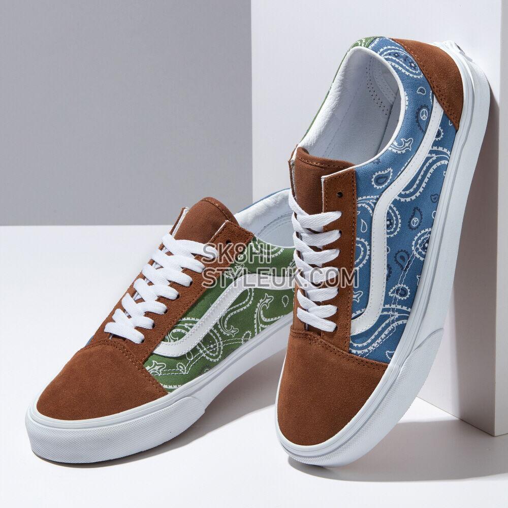 Vans Suede Old Skool Mens Womens - Peace Paisley Unity/True White VN0A5JMIAV0 Shoes