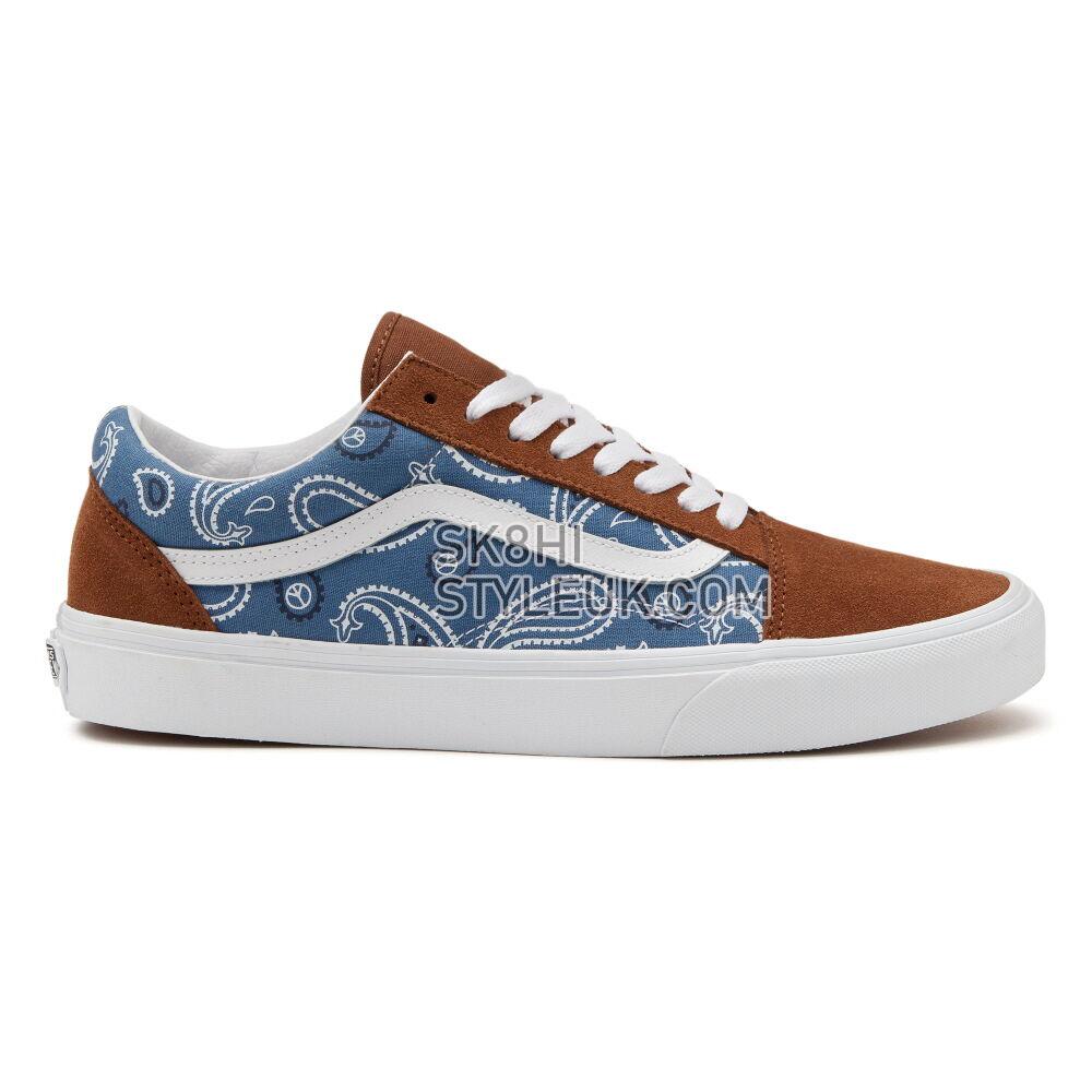 Vans Suede Old Skool Mens Womens - Peace Paisley Unity/True White VN0A5JMIAV0 Shoes