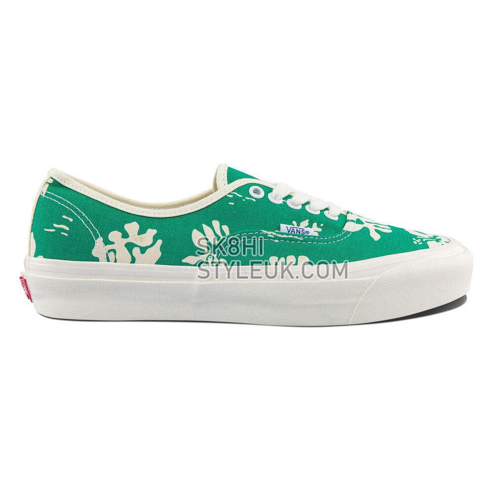 Vans Anaheim Factory Authentic 44 DX Mens Womens - (Anaheim Factory) Pepper Green/Og Aloha VN0A5KX4AWP Shoes