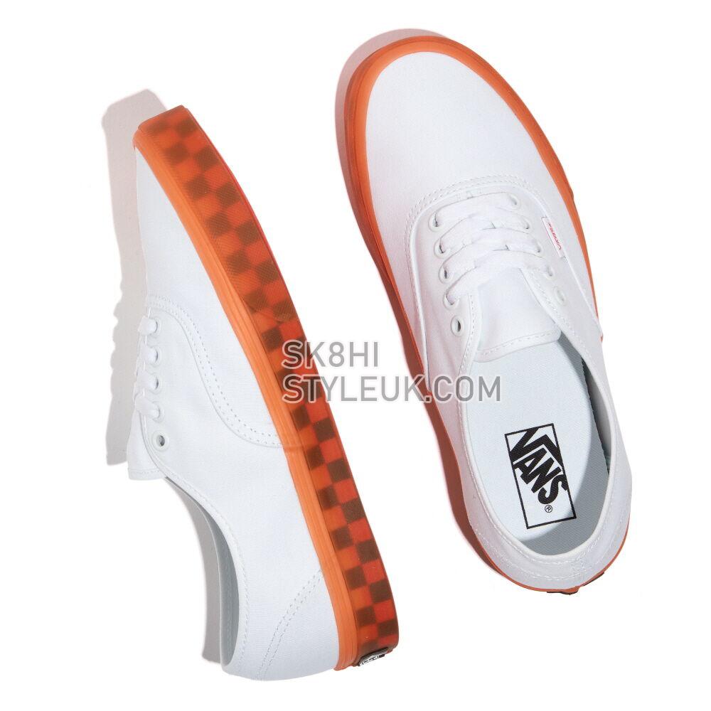 Vans Eco Theory Authentic Mens Womens - (Translucent) True White/Orange Sunrise VN0A5KRDAVE Shoes