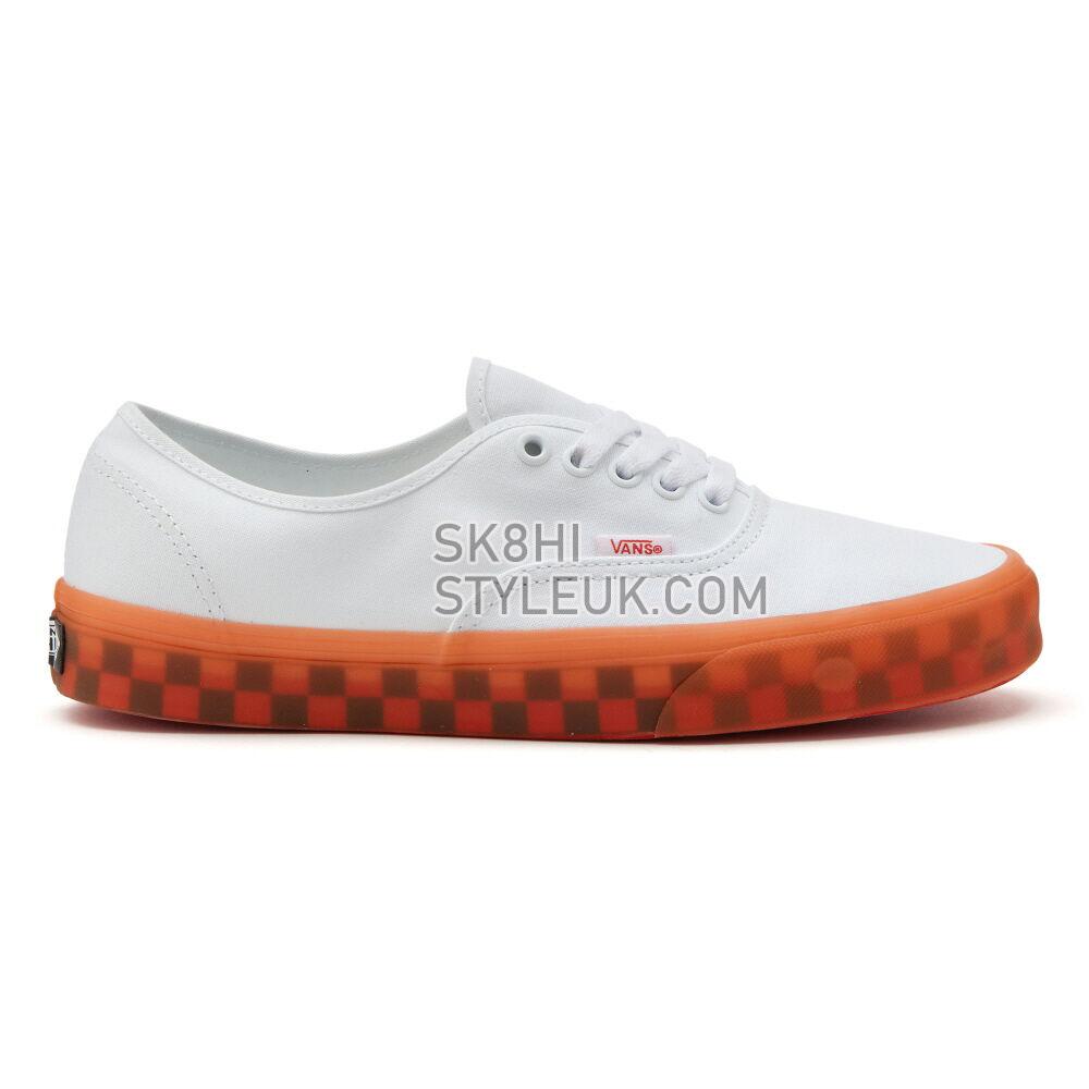 Vans Eco Theory Authentic Mens Womens - (Translucent) True White/Orange Sunrise VN0A5KRDAVE Shoes