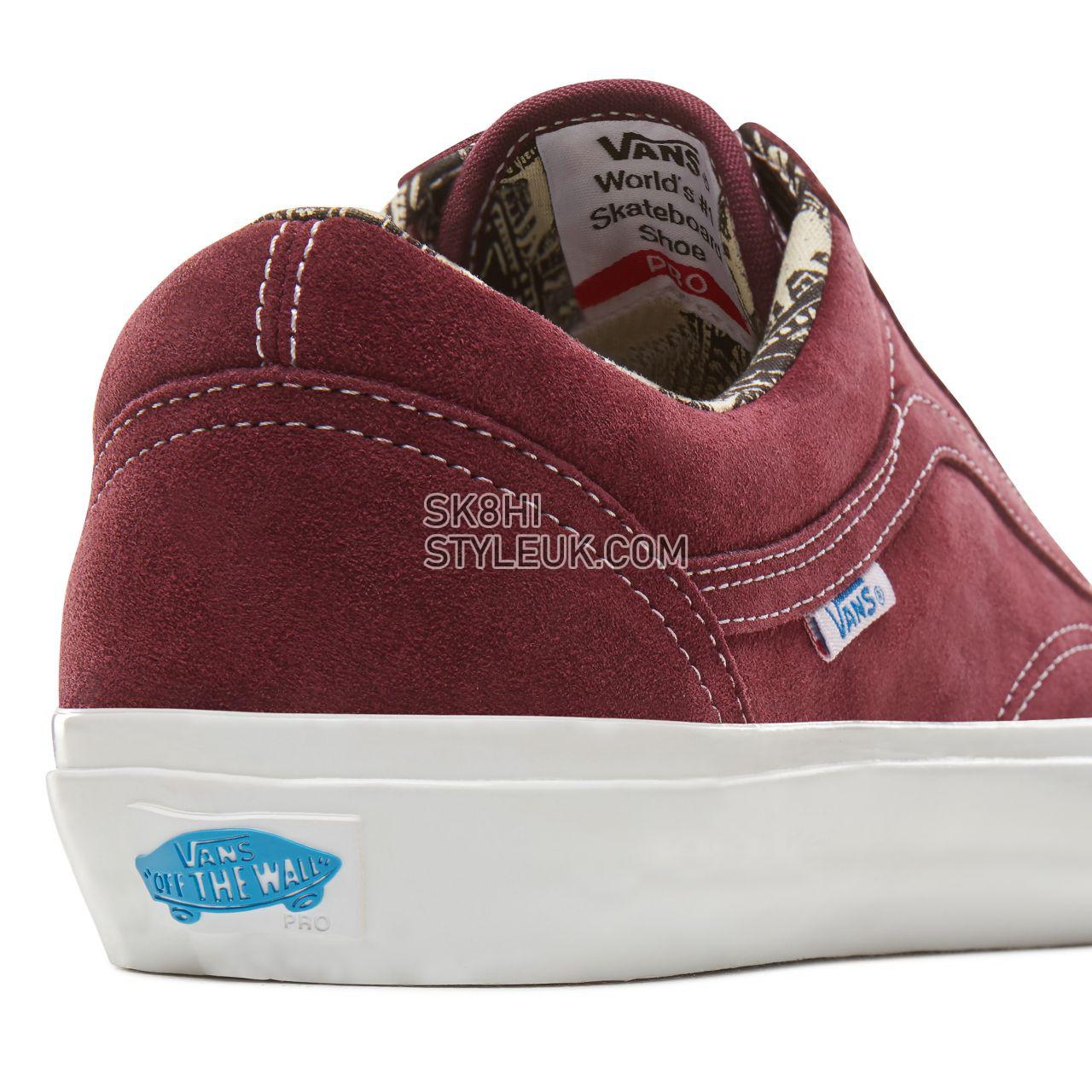 Vans Ray Barbee Old Skool Pro Classic Mens Womens - (Ray Barbee) Og Burgundy V00ZD4U1Z Shoes