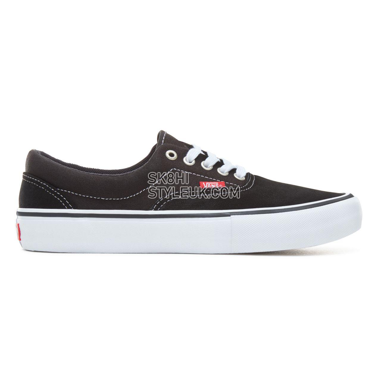 Vans Era Pro Classic Mens Womens - Black/White/Gum VVFB9X1 Shoes