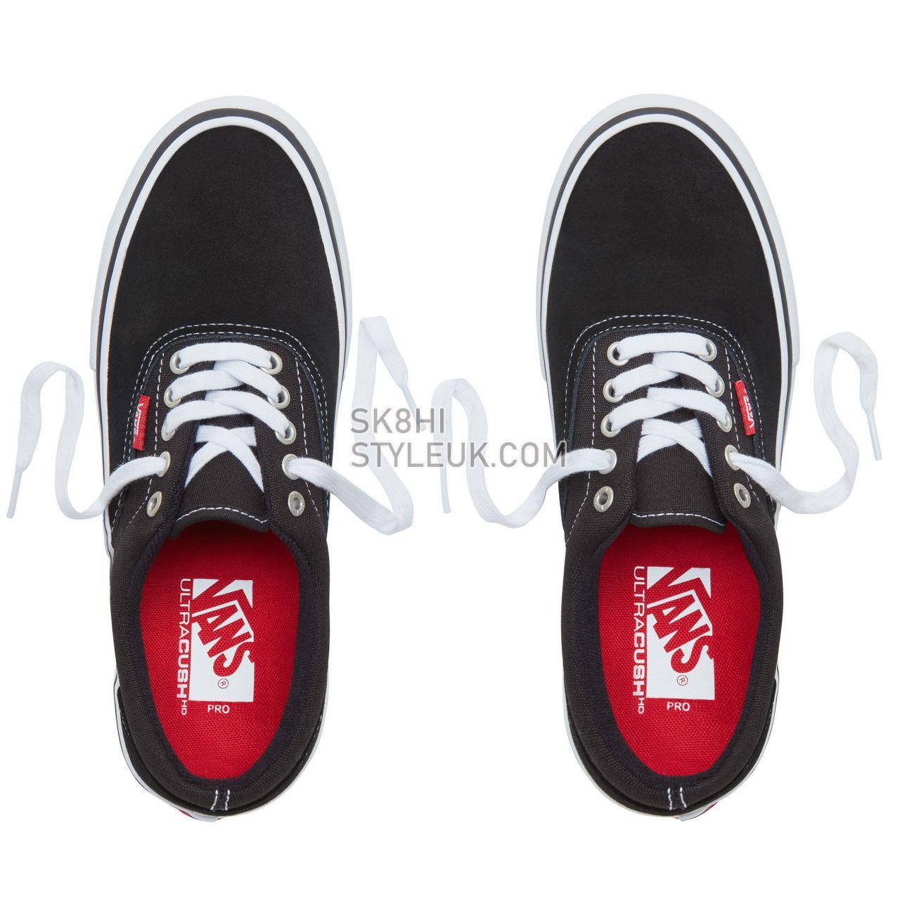 Vans Era Pro Classic Mens Womens - Black/White/Gum VVFB9X1 Shoes