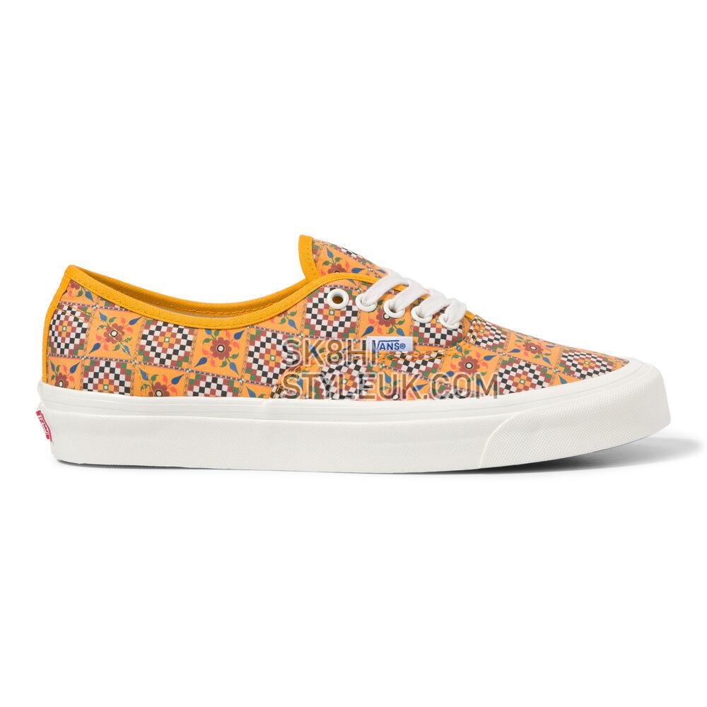 Vans Anaheim Factory Authentic 44 DX Mens Womens - (Anaheim Factory) Tile Checkerboard/Radiant Yellow VN0A5KX4AXA Shoes