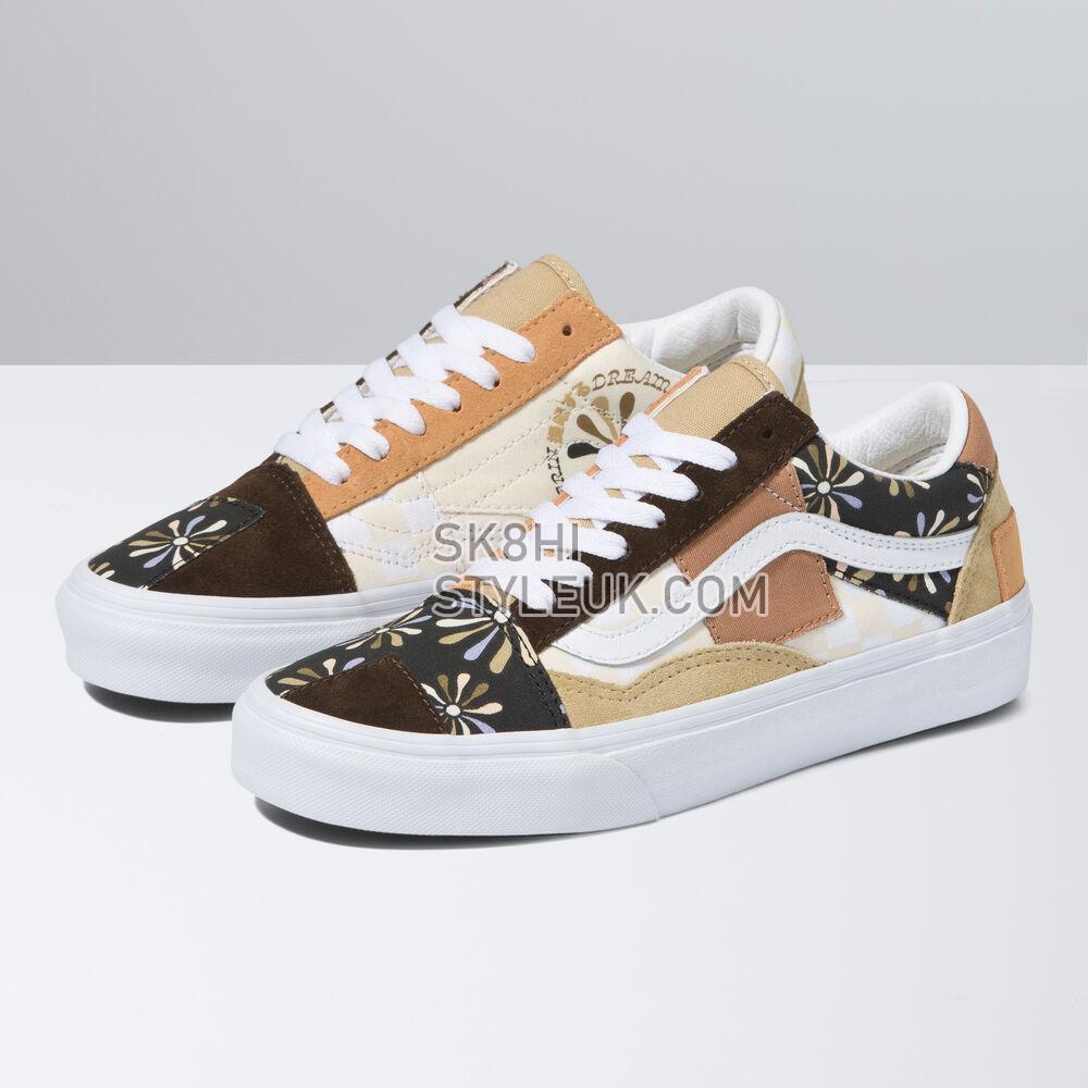 Vans Divine Old Skool Patchwork Mens Womens - (Divine) Multi/True White VN0A7Q4PAS0 Shoes