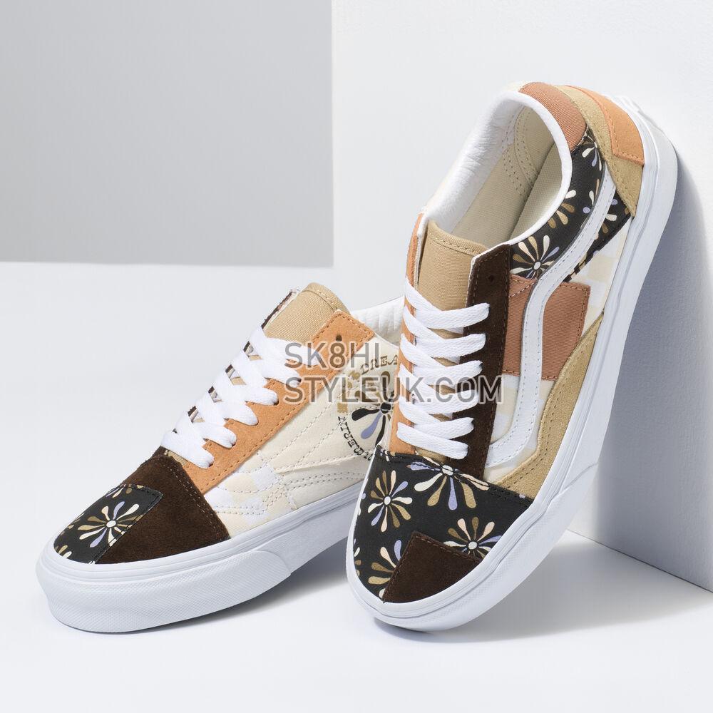 Vans Divine Old Skool Patchwork Mens Womens - (Divine) Multi/True White VN0A7Q4PAS0 Shoes