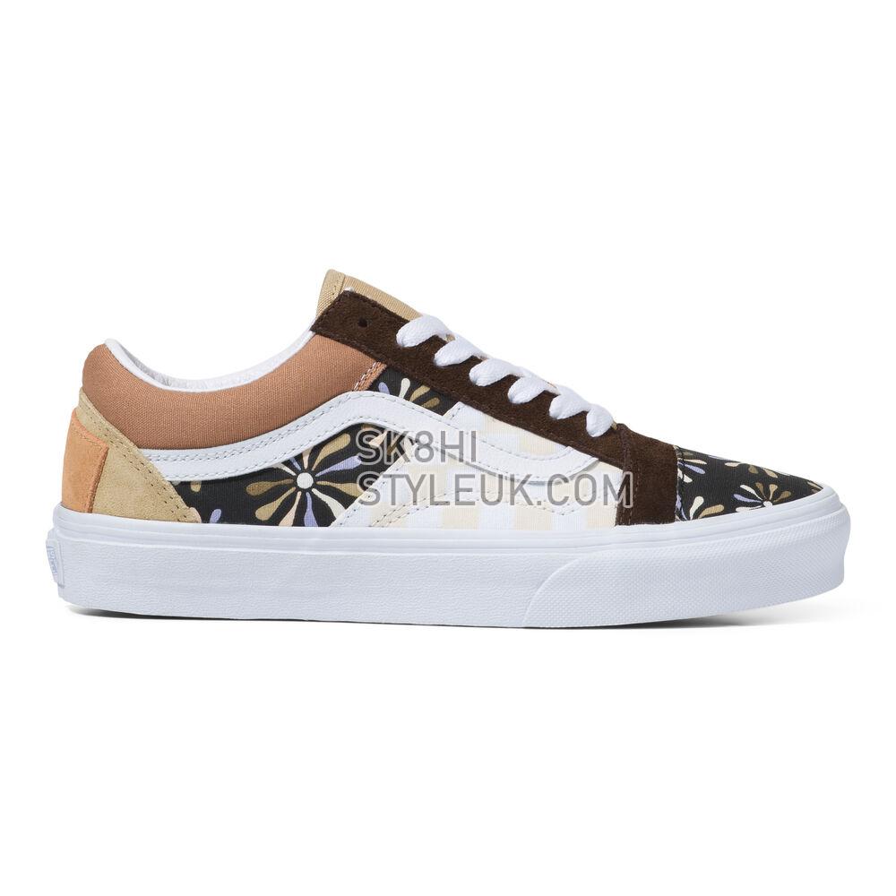 Vans Divine Old Skool Patchwork Mens Womens - (Divine) Multi/True White VN0A7Q4PAS0 Shoes