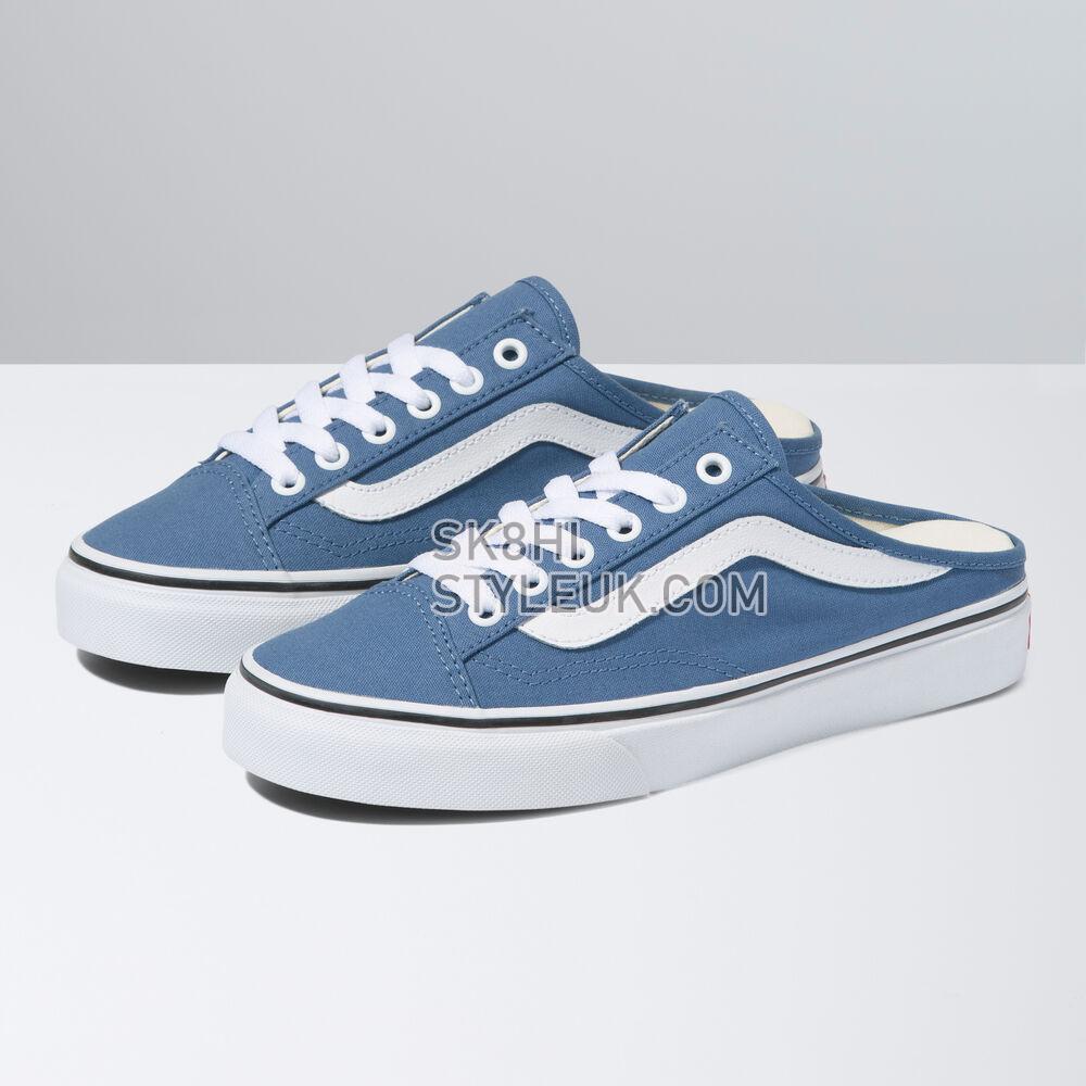 Vans Leather Style 36 Mule Mens Womens - (Canvas) Moonlight Blue/True White VN0A7Q5YB0T Shoes