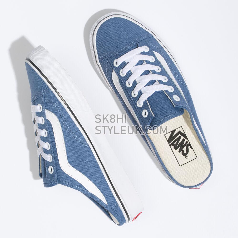 Vans Leather Style 36 Mule Mens Womens - (Canvas) Moonlight Blue/True White VN0A7Q5YB0T Shoes