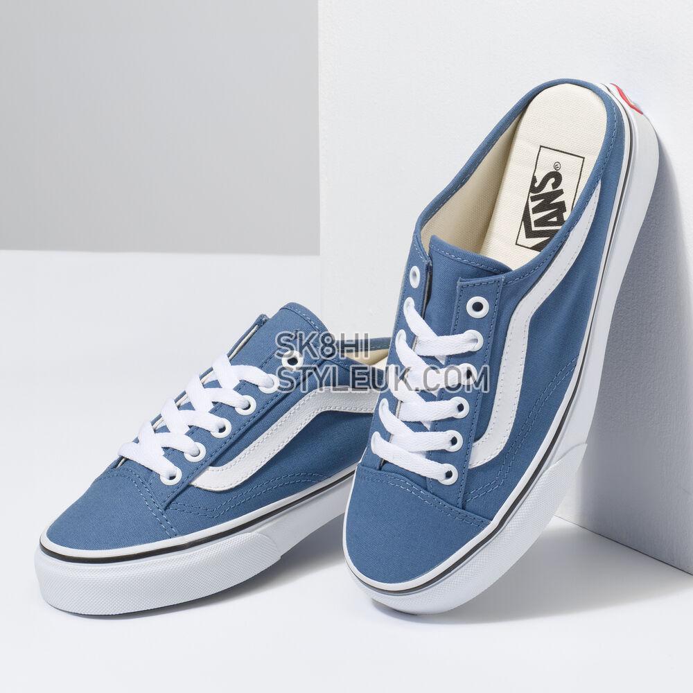 Vans Leather Style 36 Mule Mens Womens - (Canvas) Moonlight Blue/True White VN0A7Q5YB0T Shoes