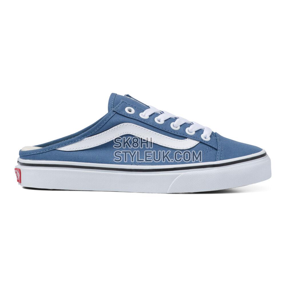 Vans Leather Style 36 Mule Mens Womens - (Canvas) Moonlight Blue/True White VN0A7Q5YB0T Shoes