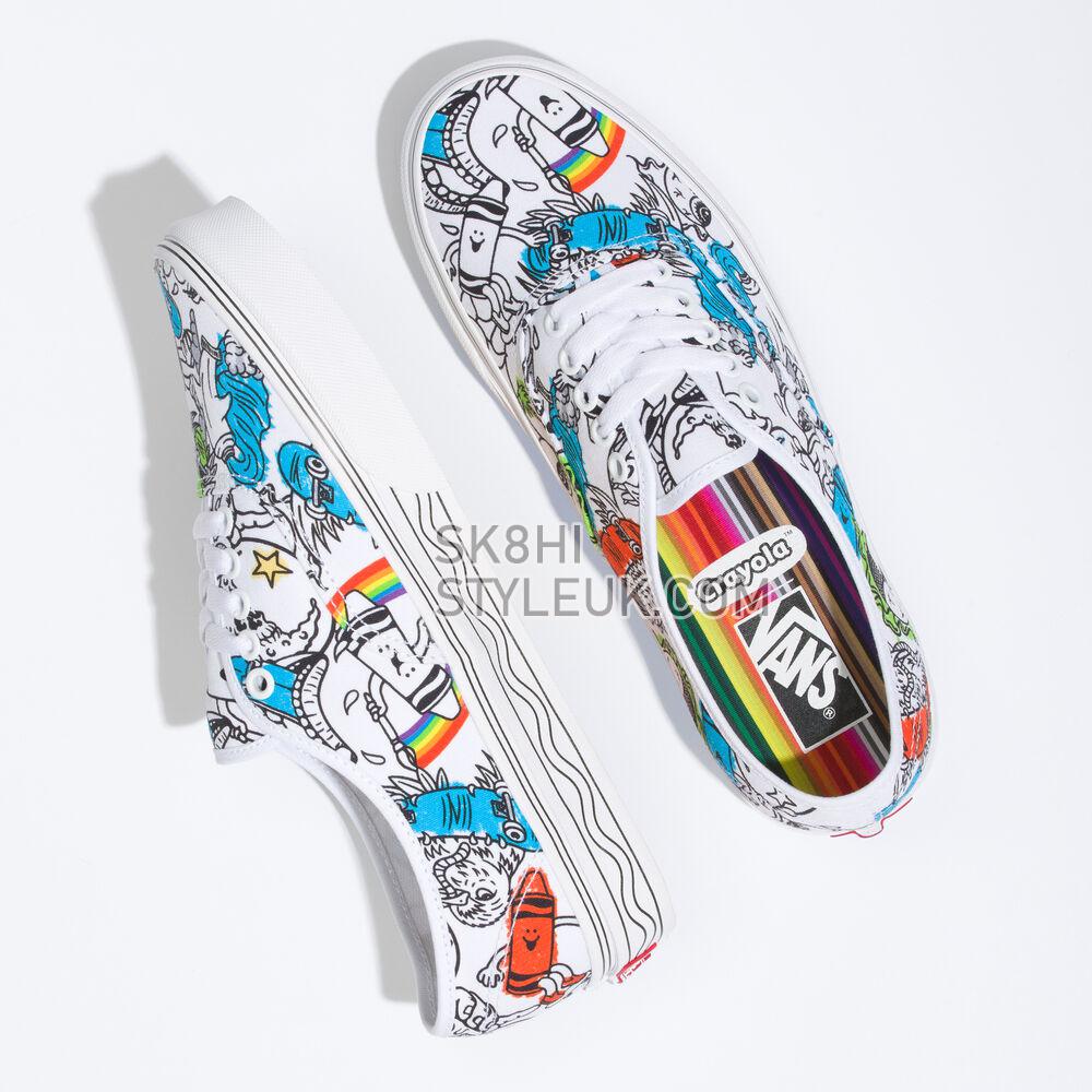 Vans Eco Theory Authentic Mens Womens - (Crayola) Diy/Sketch Your Way VN0A5KRDARE Shoes