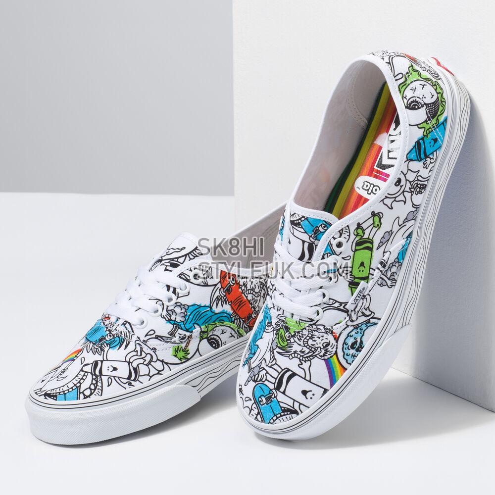 Vans Eco Theory Authentic Mens Womens - (Crayola) Diy/Sketch Your Way VN0A5KRDARE Shoes