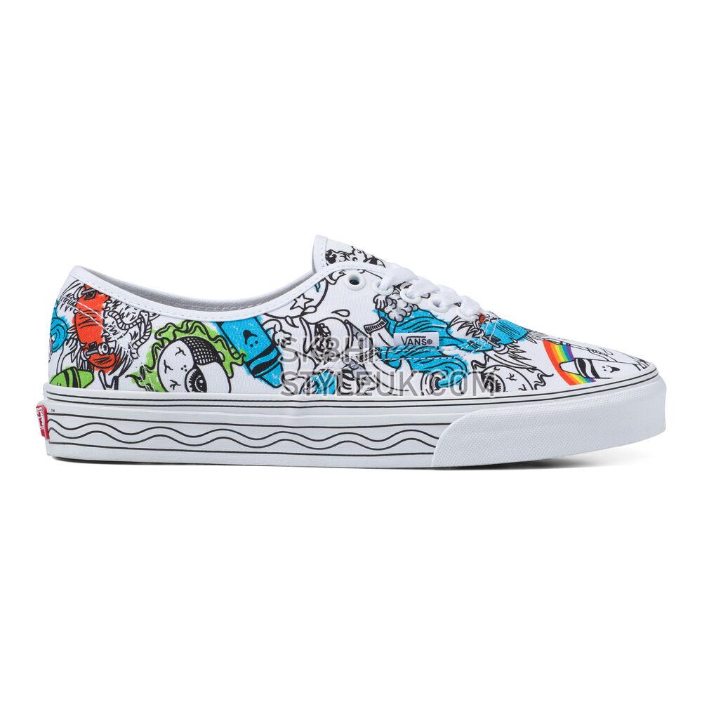 Vans Eco Theory Authentic Mens Womens - (Crayola) Diy/Sketch Your Way VN0A5KRDARE Shoes