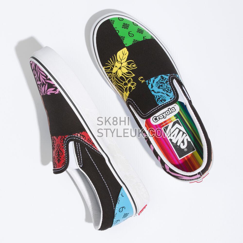 Vans Classic Slip-On Mens Womens - (Crayola) Diy/Trace Your Dreams VN0A5JMHARZ Shoes