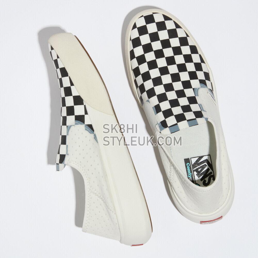 Vans Comfycush One Mens Womens - (Checkerboard) Marshmallow/Black VN0A45J5Q4O Shoes