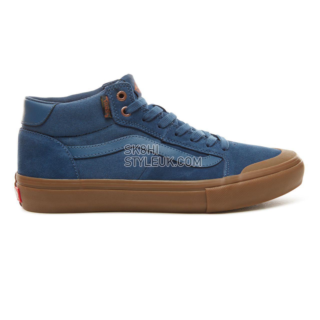 Vans Style 112 Mid Pro Classic Mens Womens - (Camouflage) Dark Denim/Gum VA3DOVU2D Shoes