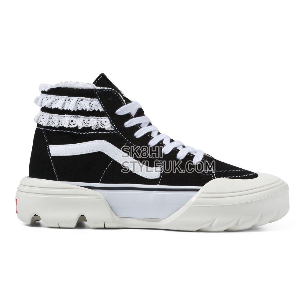 Vans Sandy Liang Sk8-Hi Tapered Modular Mens Womens - (Sandy Liang) Black/True White VN0A7Q5TB7C Shoes