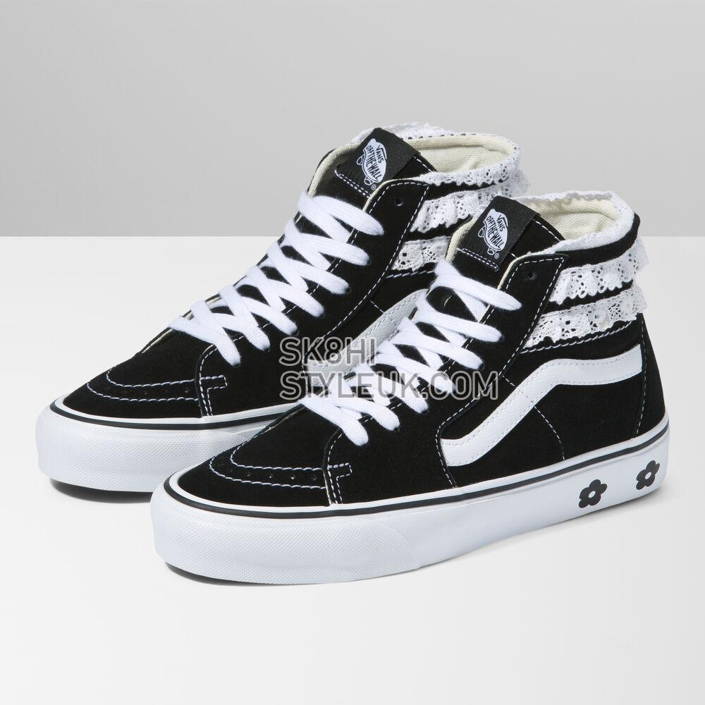 Vans Sandy Liang Sk8-Hi Tapered Modular Mens Womens - (Sandy Liang) Black/True White VN0A7Q5TB7C Shoes