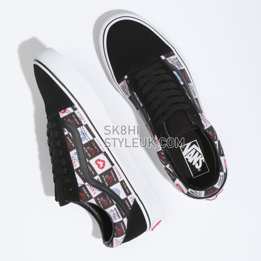 Vans Suede Old Skool Mens Womens - (Love Letters) Black/True White VN0A5JMIB0A Shoes