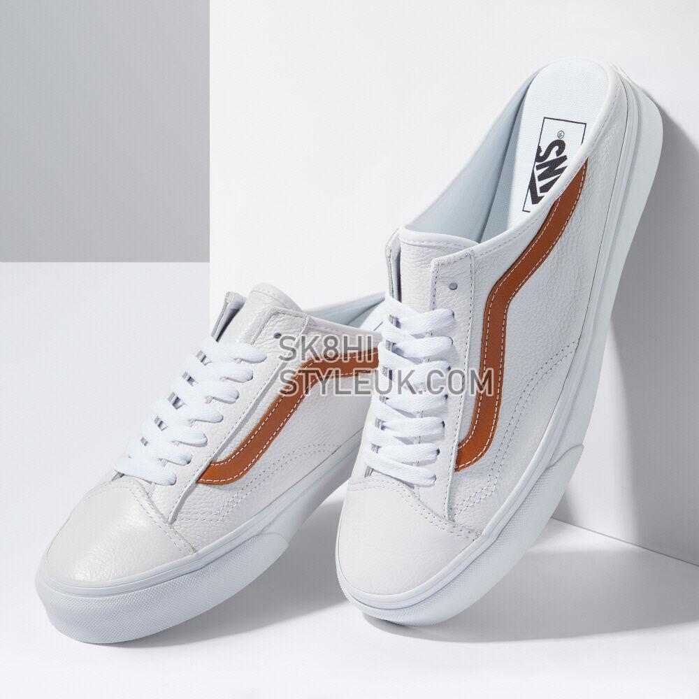 Vans Leather Style 36 Mule Mens Womens - (Leather) True White/Bombay Brown VN0A7Q5YB9E Shoes