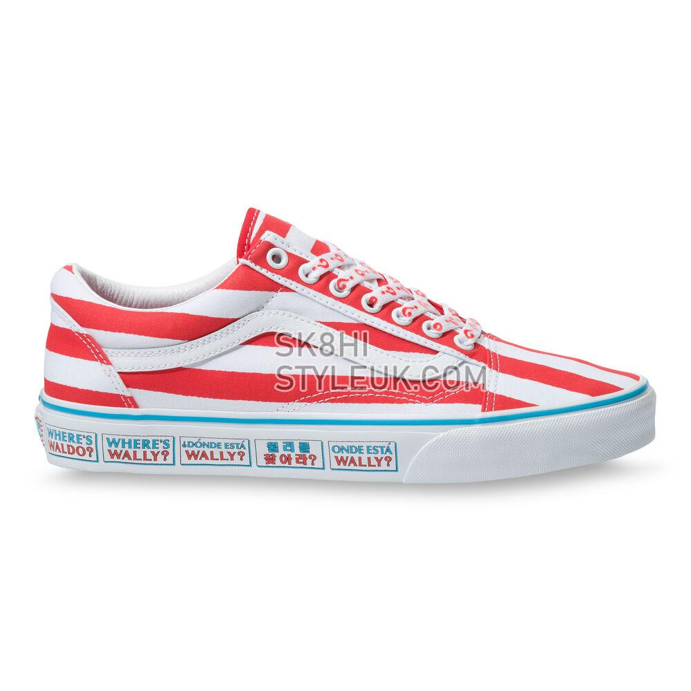 Vans x Wheres Waldo Old Skool Mens Womens - (Wheres Waldo) International/Stripes VN0A3WKT3UV Shoes