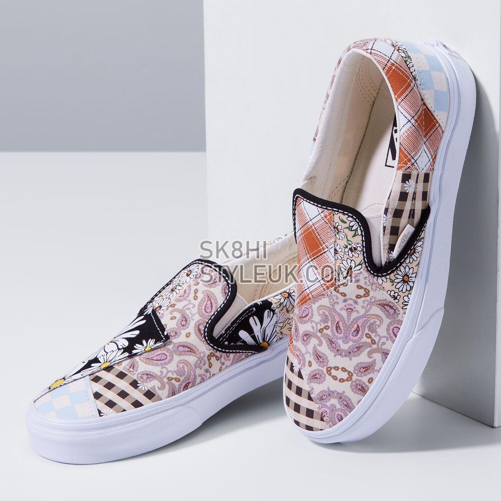 Vans Meadow Patchwork Classic Slip-On Mens Womens - Meadow Patchwork Multi/True White VN0A5AO8420 Shoes