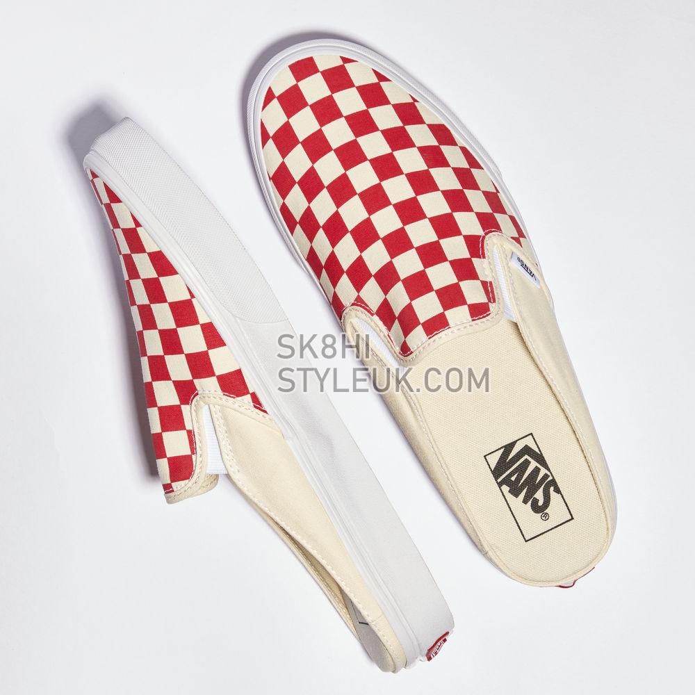 Vans Canvas Classic Slip-On Mule Mens Womens - Racing Red/Classic White VN0004KTTLF Shoes