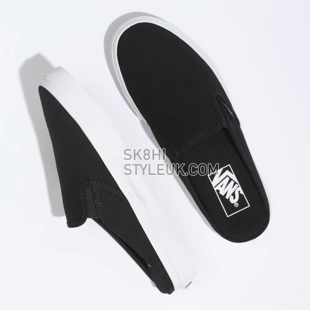 Vans Canvas Classic Slip-On Mule Mens Womens - Canvas Black/True White VN0004KT1WX Shoes