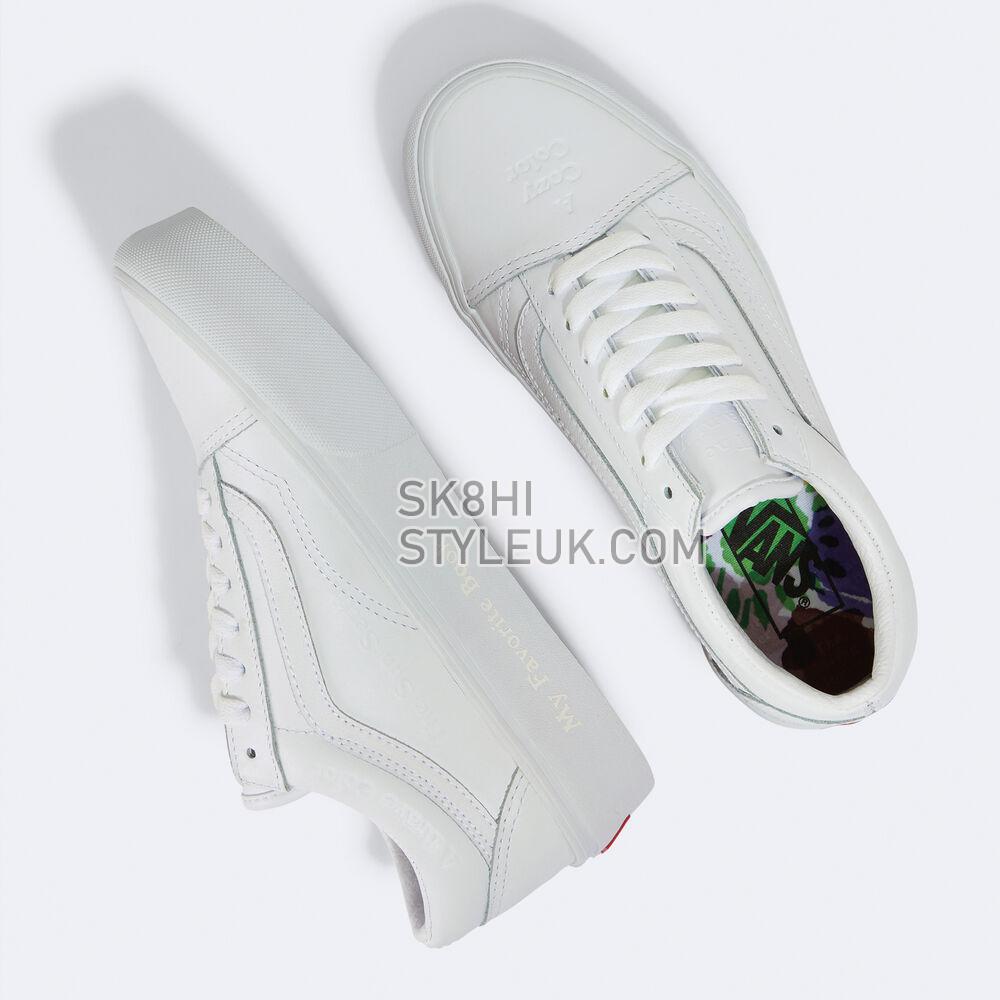 Vans DIY Checkerboard Old Skool Platform Mens Womens - (Diy Checkerboard) True White VN0A5KRG8AX Shoes