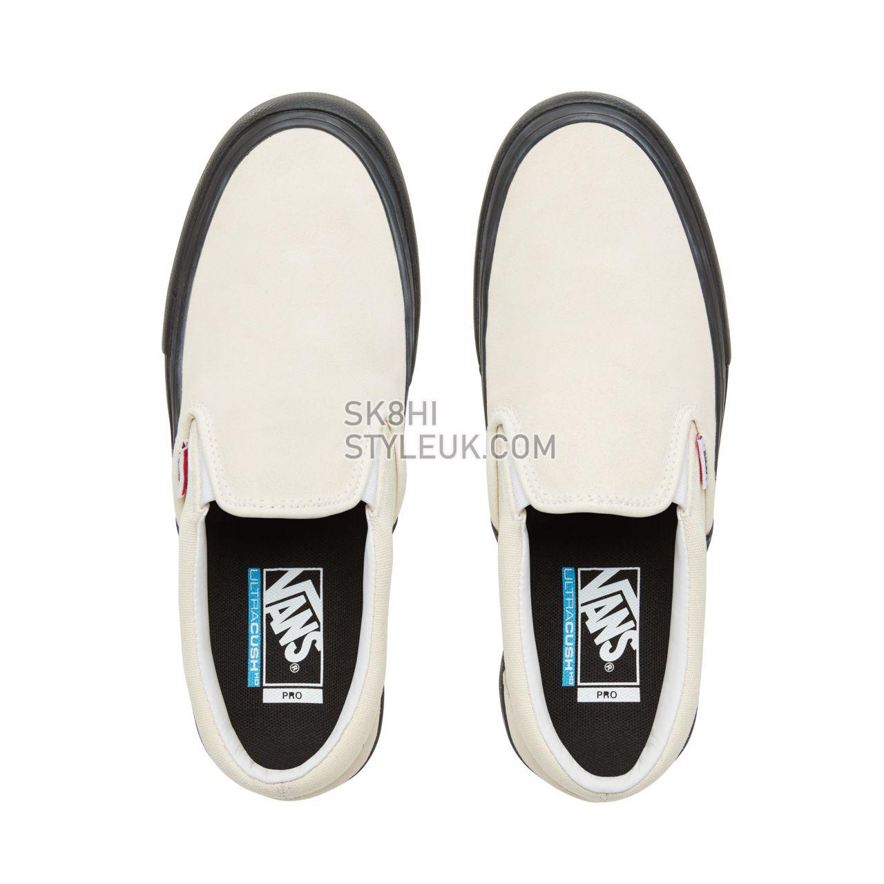 Vans Slip-On Pro Classic Mens Womens - Classic White/Black V0097MU20 Shoes