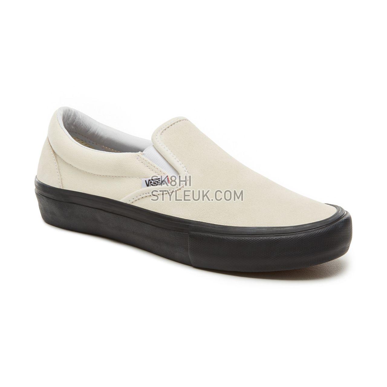 Vans Slip-On Pro Classic Mens Womens - Classic White/Black V0097MU20 Shoes