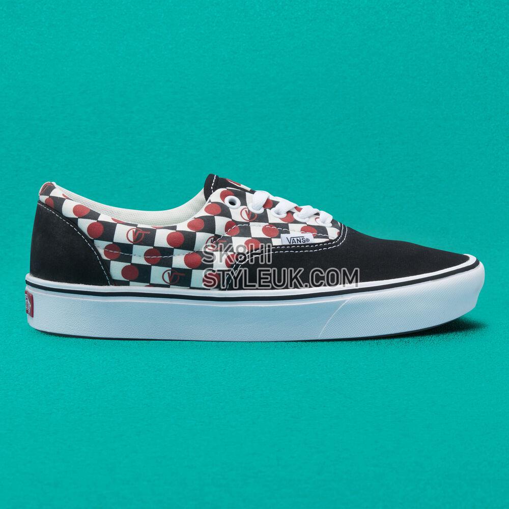 Vans Drop V Check ComfyCush Era Mens Womens - Drop V Check Black/White VN0A3WM948M Shoes