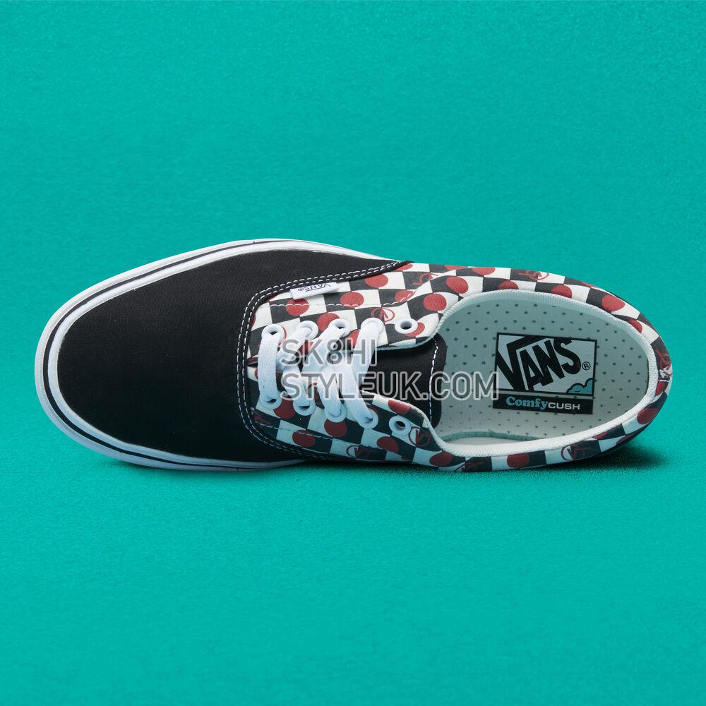 Vans Drop V Check ComfyCush Era Mens Womens - Drop V Check Black/White VN0A3WM948M Shoes