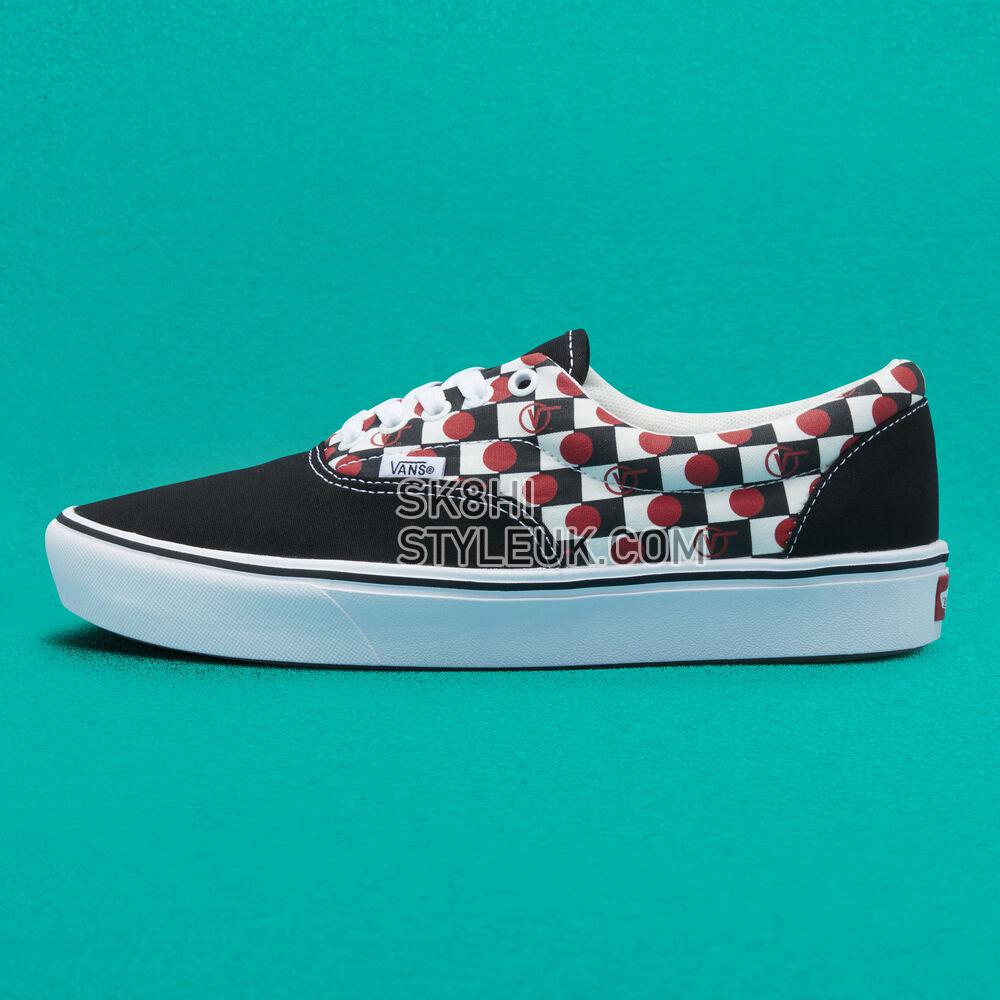 Vans Drop V Check ComfyCush Era Mens Womens - Drop V Check Black/White VN0A3WM948M Shoes