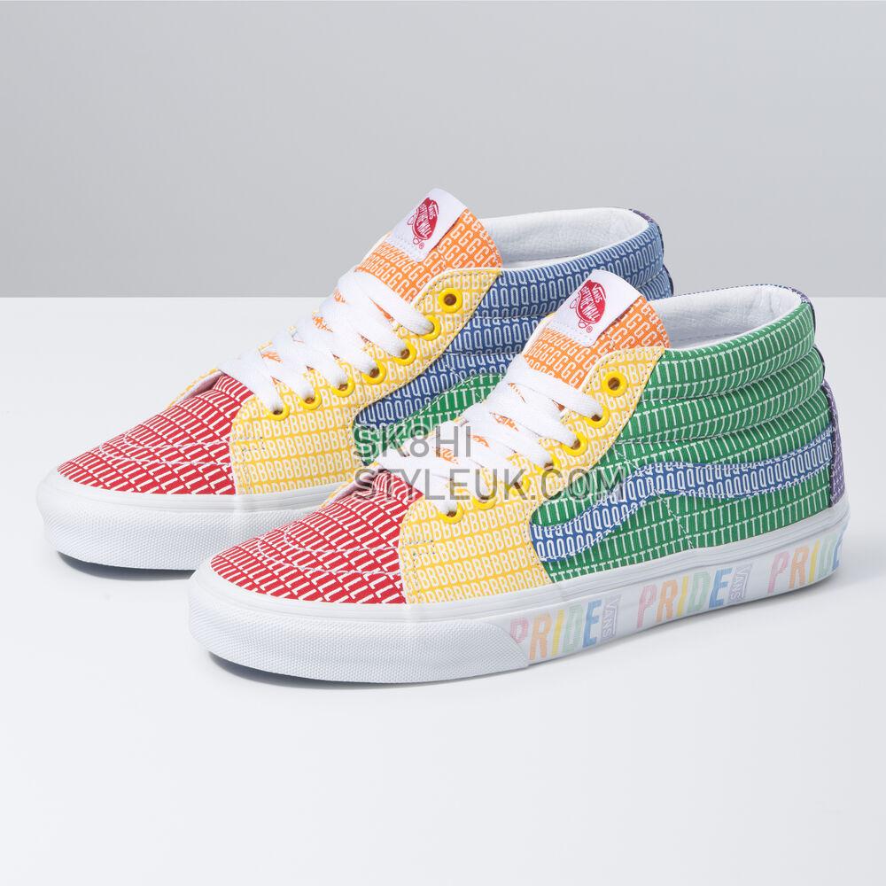 Vans Pride SK8-Mid Mens Womens - (Pride) Multi/True White VN0A3WM33WJ Shoes