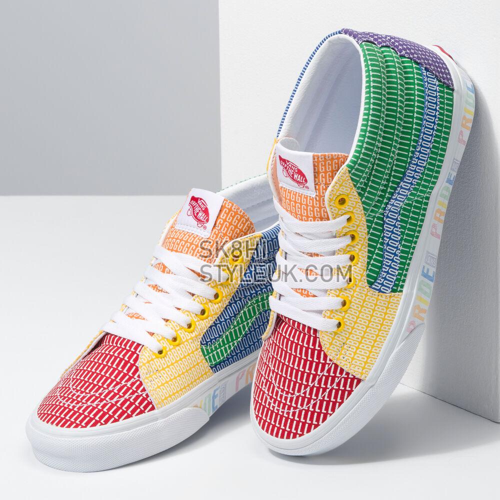 Vans Pride SK8-Mid Mens Womens - (Pride) Multi/True White VN0A3WM33WJ Shoes