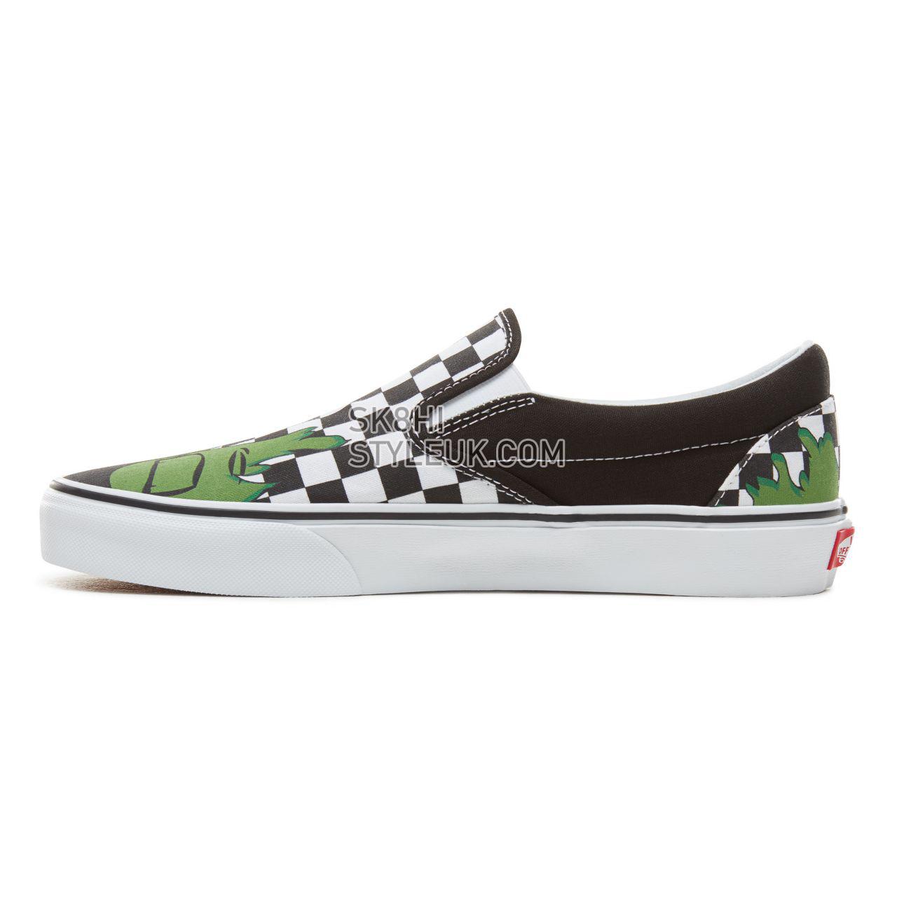 Vans X Marvel Classic Slip-On Classic Mens Womens - (Marvel) Hulk/Checkerboard VA38F7U44 Shoes