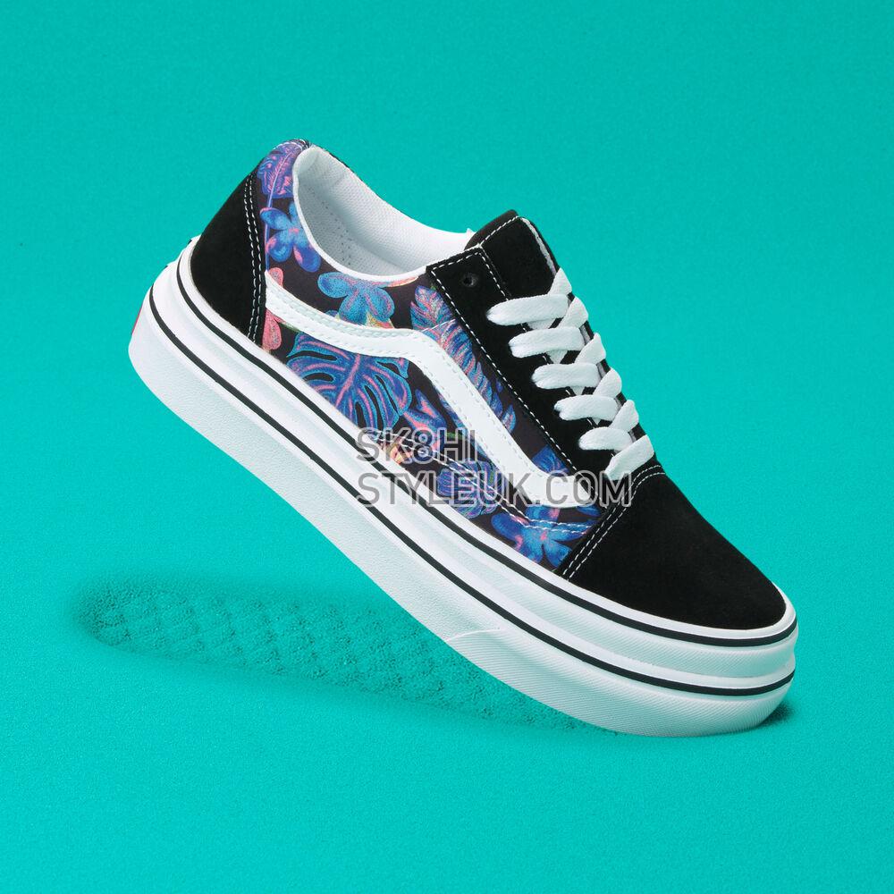 Vans Super Comfycush Old Skool Mens Womens - (Tropicali) Black/True White VN0A4UUN4ZZ Shoes