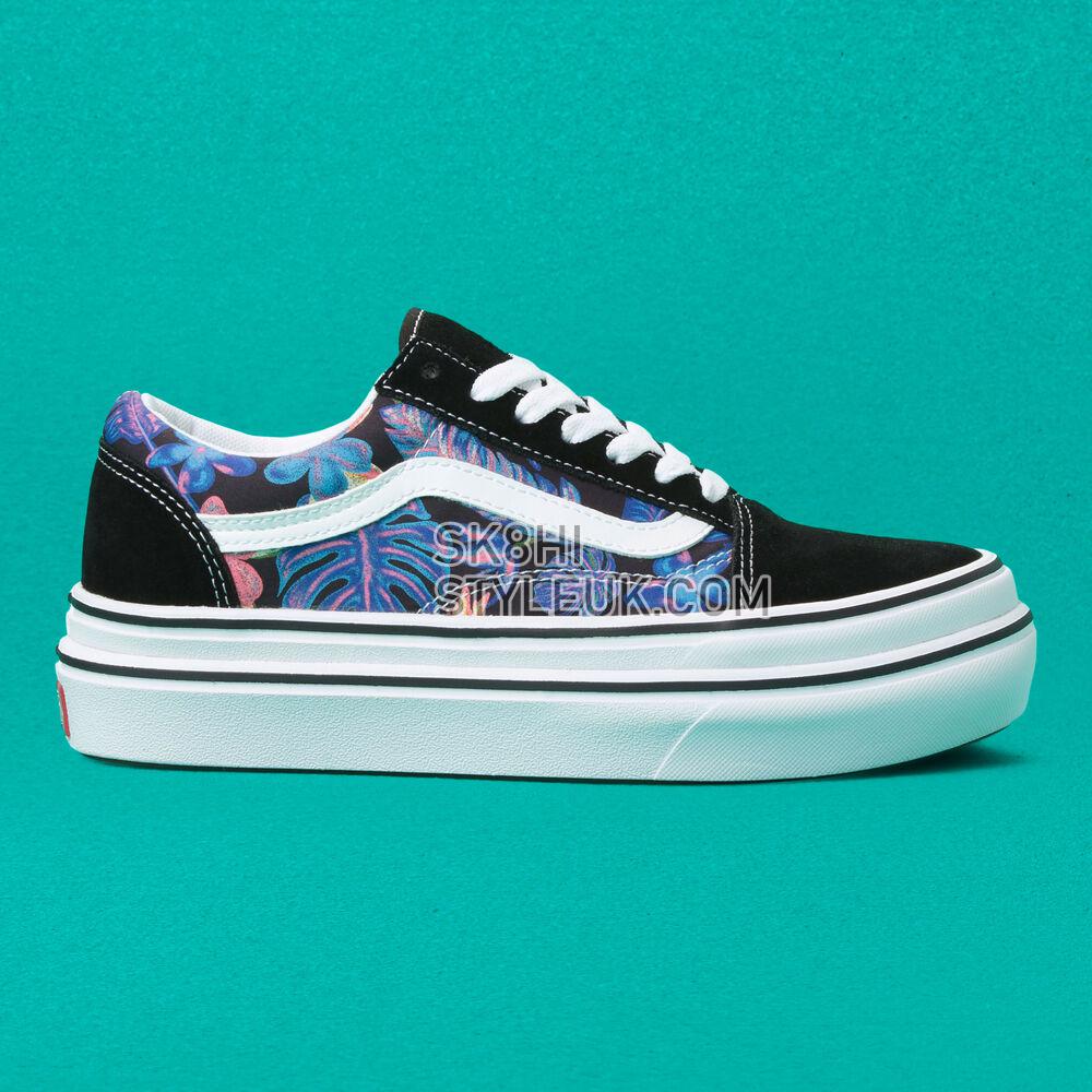 Vans Super Comfycush Old Skool Mens Womens - (Tropicali) Black/True White VN0A4UUN4ZZ Shoes