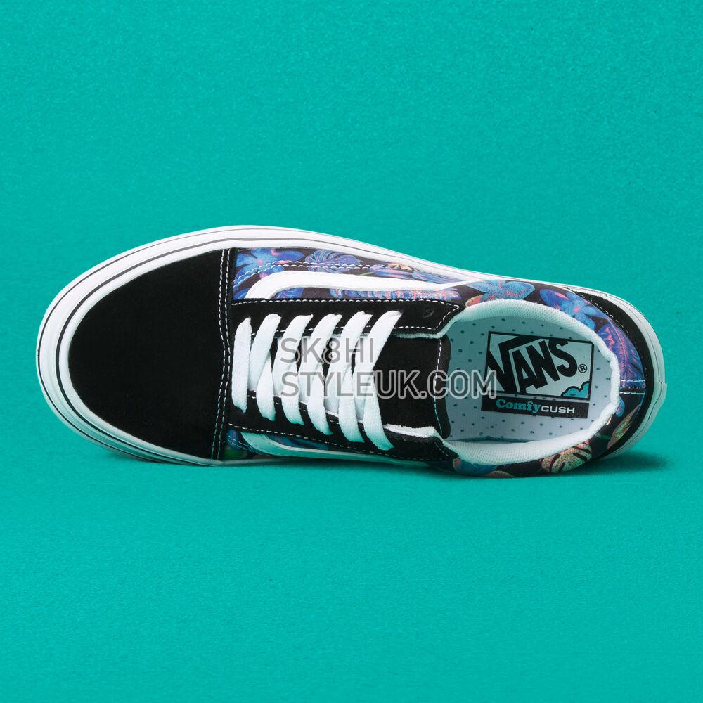 Vans Super Comfycush Old Skool Mens Womens - (Tropicali) Black/True White VN0A4UUN4ZZ Shoes