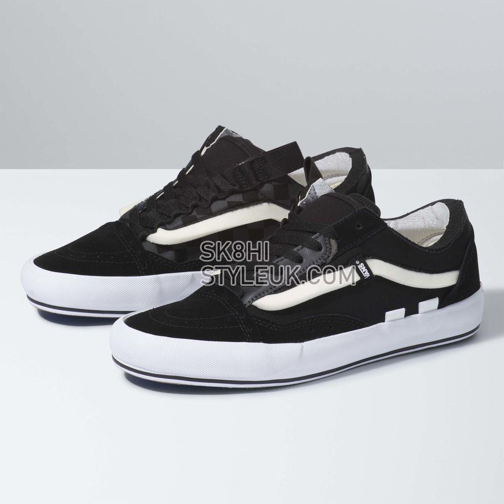 Vans Old Skool CAP Mens Womens - Black/True White VN0A4UUH6BT Shoes