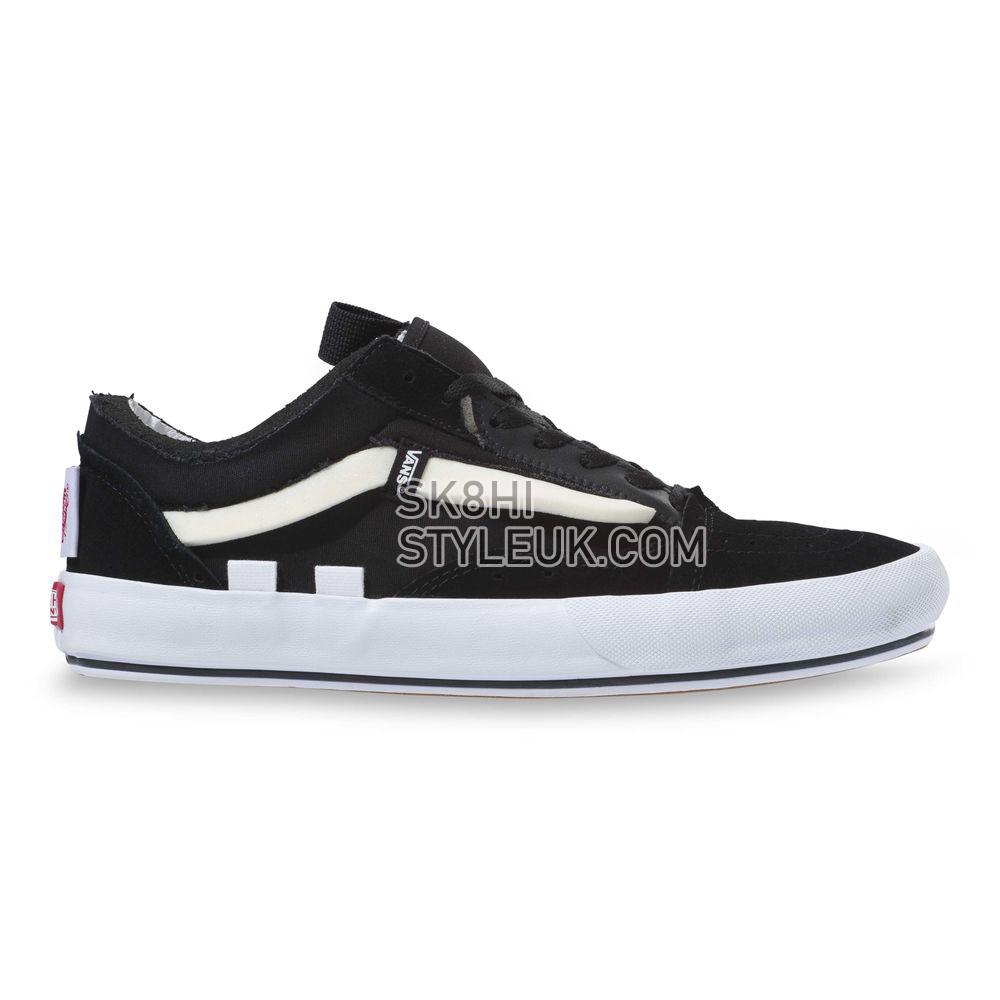 Vans Old Skool CAP Mens Womens - Black/True White VN0A4UUH6BT Shoes