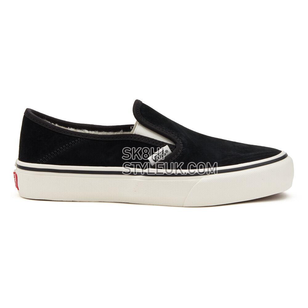 Vans Slip-On VR3 SF Mens Womens - Sherpa Black Suede VN0A4BX8S47 Shoes