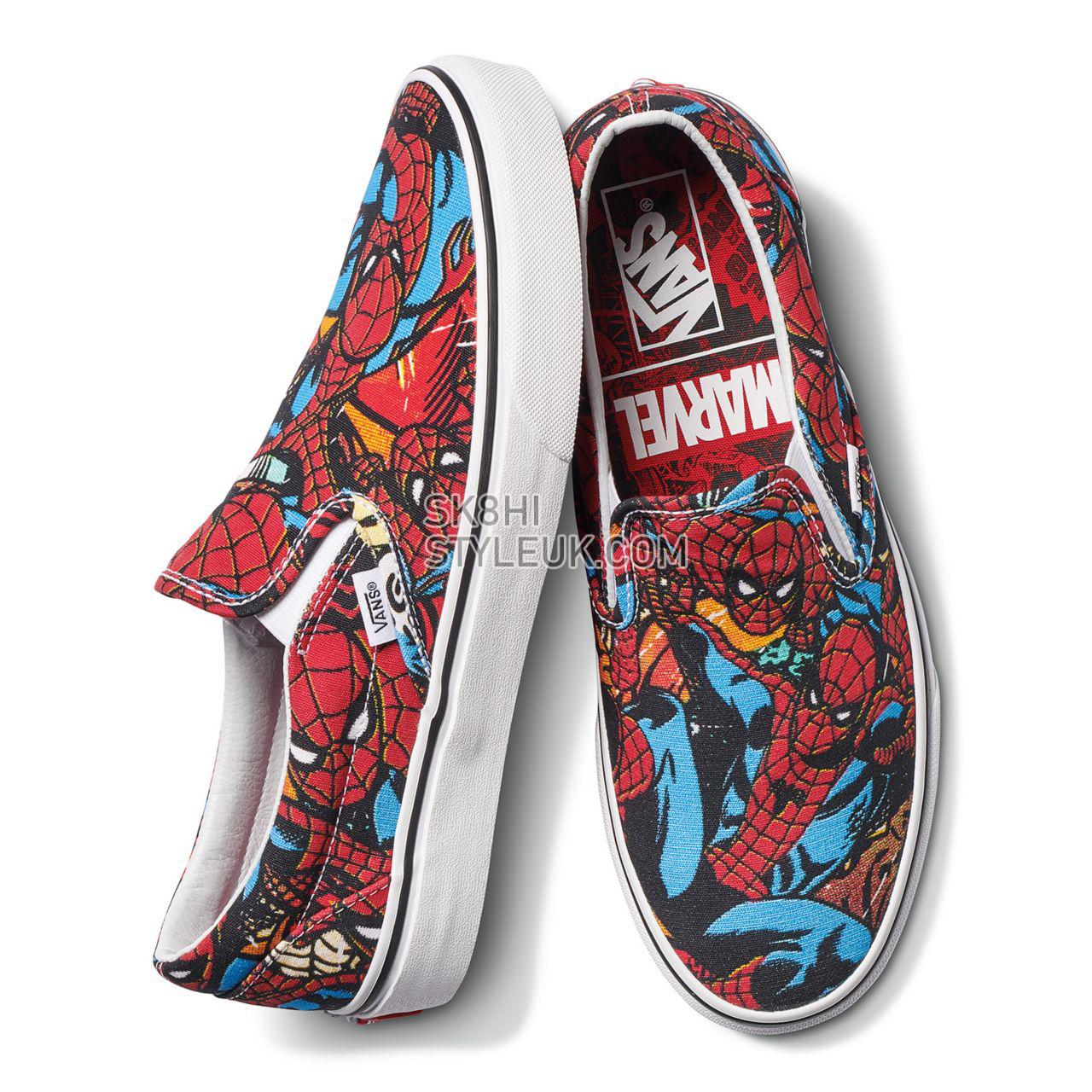 Vans X Marvel Classic Slip-On Classic Mens Womens - (Marvel) Spider-Man/Black VA38F79H7 Shoes